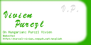 vivien purczl business card